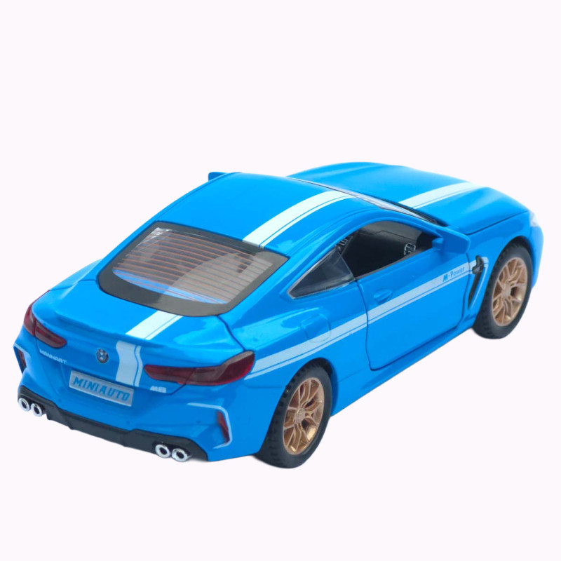 Машинка метал BMW M8 Competition АвтоЕксперт блакитна 1:32 звук світло інерція 15*6,5*4 см (LF-93732)