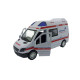 Машинка металева дитяча Mercedes-Benz Sprinter Швидка допомога, біла, відкриваються двері, інерція, 15*8*6 см (CLM - 61 K)