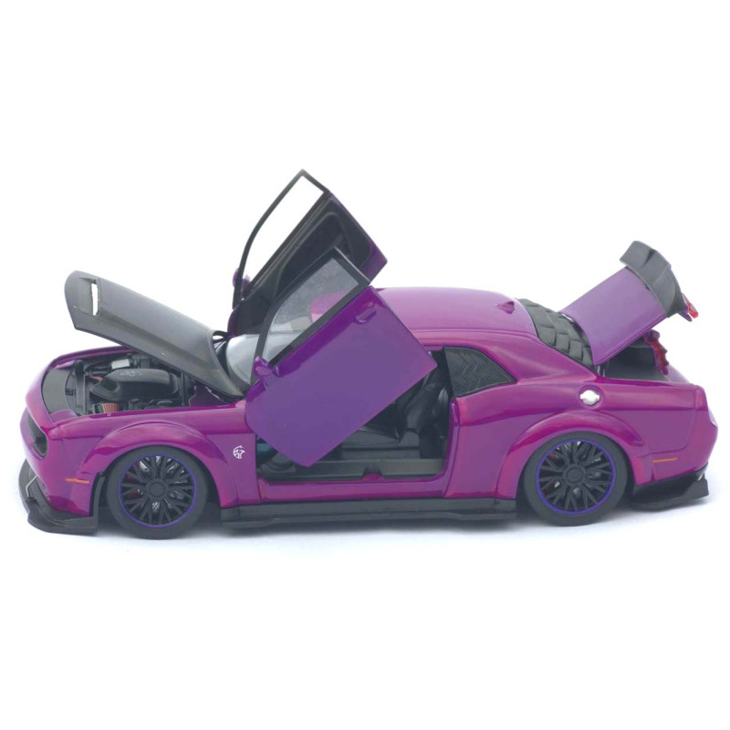 Машинка метал Dodge Challenger SRT Hellcat Redeye фіолетова 1:32 світло звук інерція 15*6,5*4 см (TK-12200)
