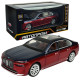 Машина металл BMW I7 БМВ красно-черная 1:24 свет звук 22*6,5*8см (68288A(R)