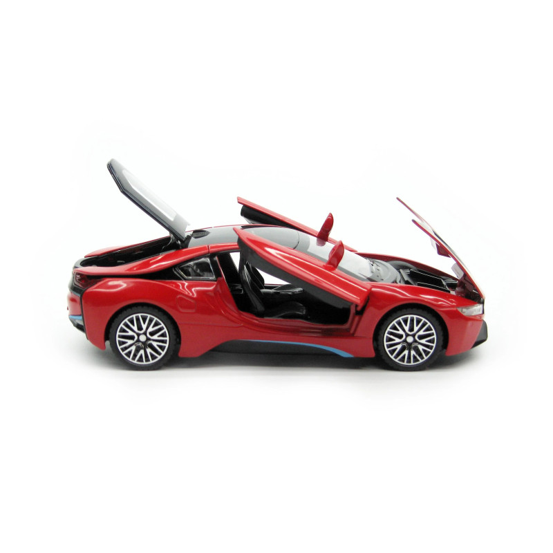 Іграшкова машинка металева BMW i8, купе, червона, BMW i8 червона, бмв i8 дитяча, металева машинка BMW i8 червона, BMW i8, машинка 11787, Машинки, автоексперт, mashinka, дитячі машинки, модельки машин, іграшкові машинки, машинки для хлопчиків, машинки ігра