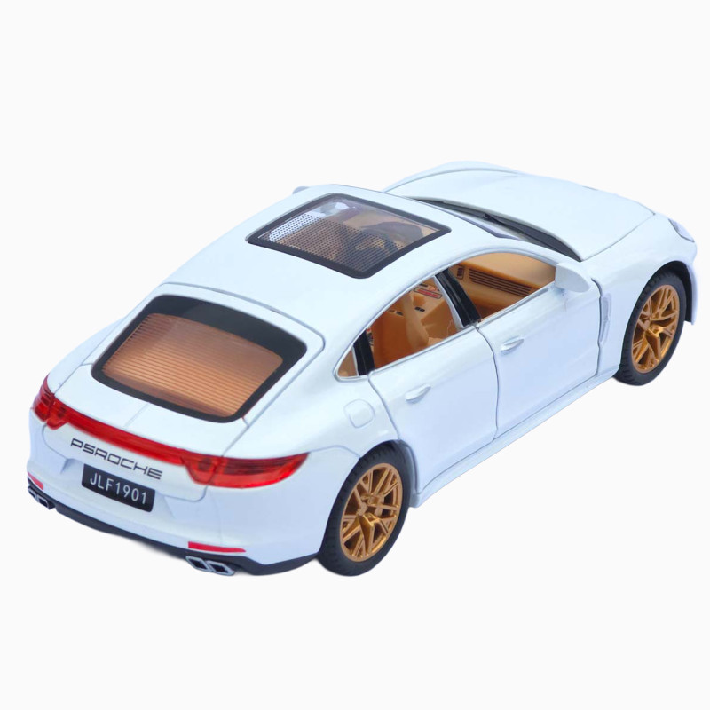 Машинка метал Porsche Panamera АвтоЕксперт біла 1:24 звук світло інерція 20*7,5*6 см (3120-04)