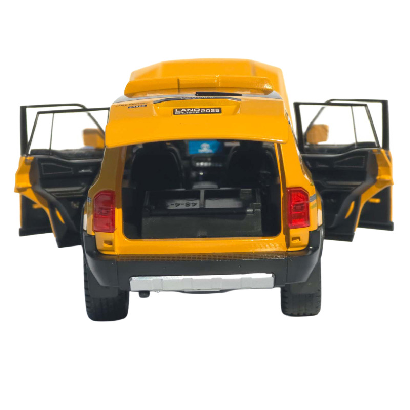 Машинка метал Toyota Land Cruiser Prado АвтоЕксперт жовта 1:24 звук світло 21*8*8 см (G7605-44)