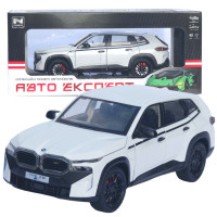 Металлическая модель BMW XM АвтоЭксперт белая 1:24 звук свет инерция 21*8,5*7 см (G6330-16)