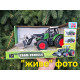 Трактор зелений 1:24 гумові колеса ківш рухомі елементи 27*15*12см (99-79 A)