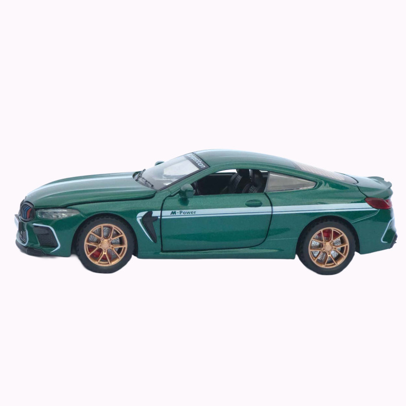 Машинка метал BMW M8 Competition АвтоЕксперт зелена 1:32 звук світло інерція 15*6,5*4 см (LF-93732)