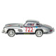 Машинка металлическая Mercedes-Benz 300 SL (W198) серебристый свет звук откр дверь капот багаж 15,5*5,5*4,5 см (TK-10447)