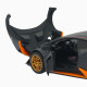 Машинка метал Lamborghini Huracan STO чорна 1:24 звук світло відчин двері капот багажник (2511-98)