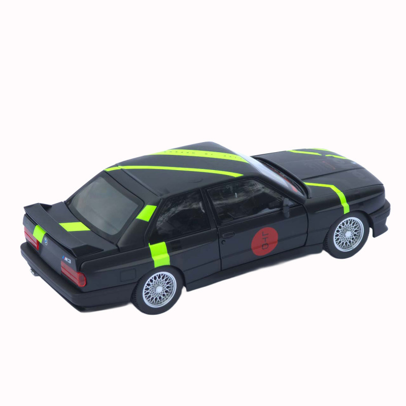 Машинка метал BMW M3 (E30) АвтоЕксперт чорна 1:24 світло звук відкр двері капот багажник (1558-25)