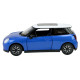 Машина металл Mini Cooper Міні Купер синяя 1:28 свет звук откр двери 14*6*5 см (68740B)