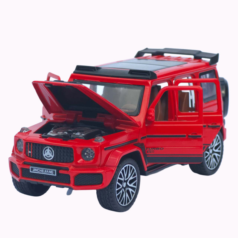 Машинка метал Mercedes-Benz G-Class (Гелендваген) АвтоЕксперт червона 1:32 звук світло (L-0442-50)
