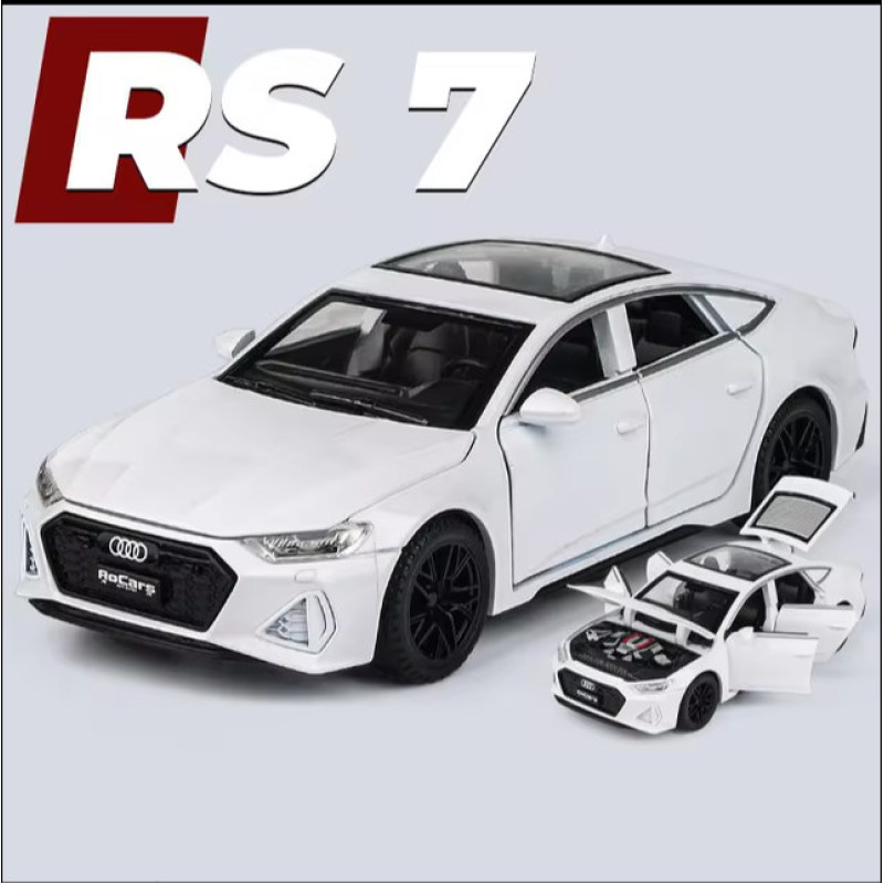Іграшкова машинка металева Audi RS 7 Sportback (Ауді RS 7 Спортбек) «Автоексперт», біла, батар., світло, звук, відкр. двері, від 3 р., 15*6*5, (40867)