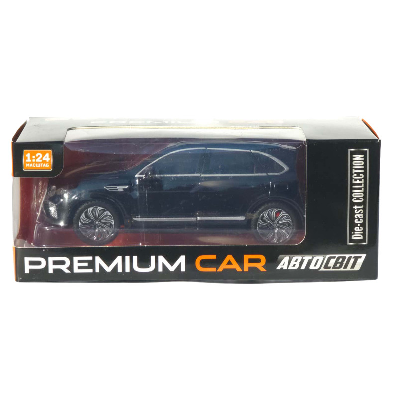 Машинка метал Bentley Bentayga АвтоСвіт чорна 1:24 звук світло інерція 21*9*7 см (AP-1897)
