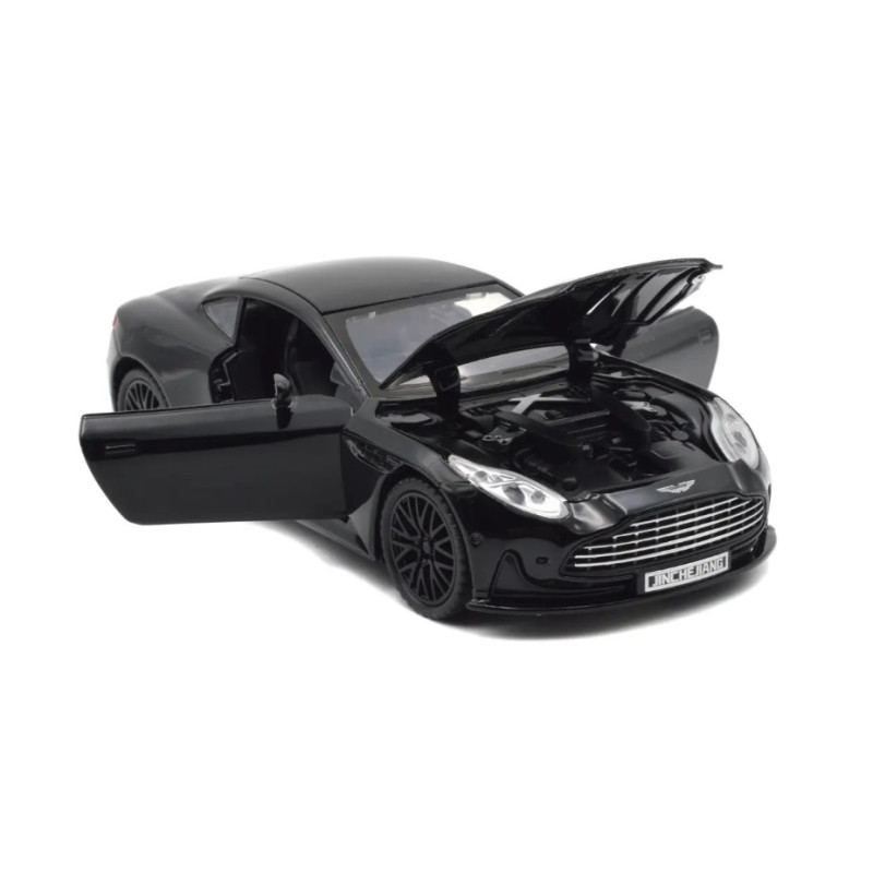 Машинка метал Aston Martin DB12 GT чорна 1:32 світло звук 15,5*6,5*4см (84112)