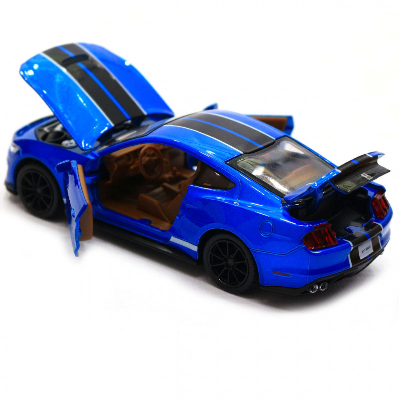Машинка іграшкова Автопром «Ford Sheldy GT350» 14 см, світло, звук, синій (68441)