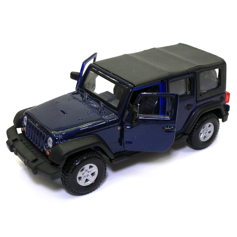 Машинка металева Jeep Wrangler Unlimited Rubicon "Bburago" Джип Вранглер синій 13*6*5 см (18-43012)