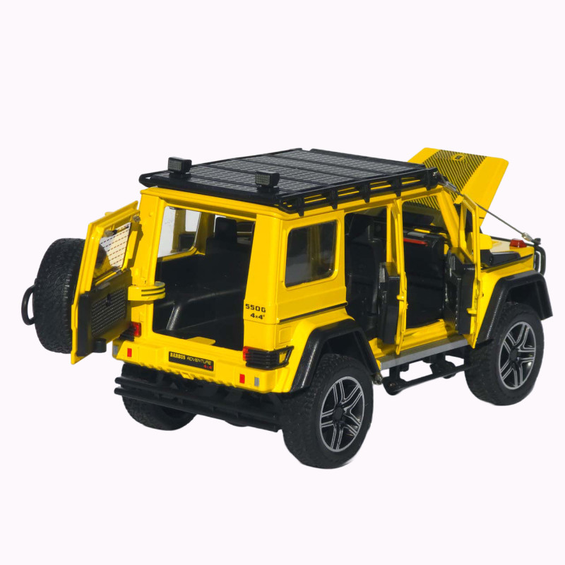 Машинка метал Brabus 800 Adventure XLP АвтоЕксперт жовта 1:24 звук світло відкр двері капот багажник (2814-25)