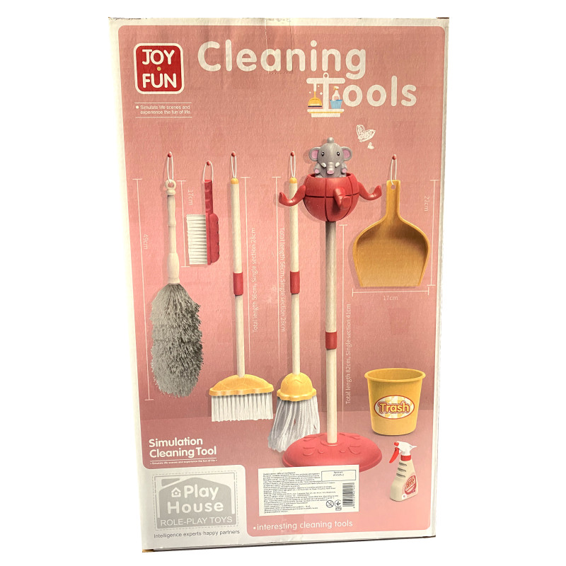 Дитячий набір для прибирання, стійка, знаряддя для прибирання, уп 24,2*14,2*40см (WY505-2)