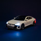 Машинка металева електро 1:36 Audi RS e-tron GT Ауді біла світло звук відкр двері 14*5,5*4см (68717)
