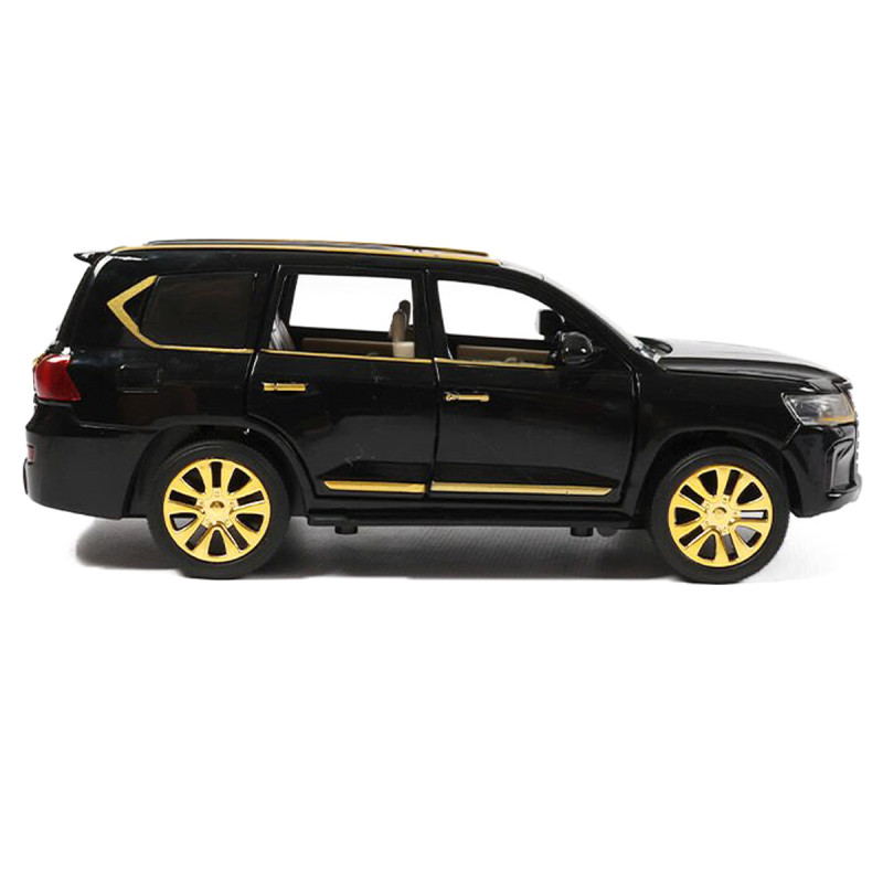 Машинка метал Lexus LX Лексус чорний 1:24 звук свіло 20*8*7,5см (RS-07596)
