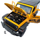 Машинка метал Jeep Wrangler Rubicon джип вранглер жовтий 1:24 світло звук 21,5*8*9см (GT - 94911)