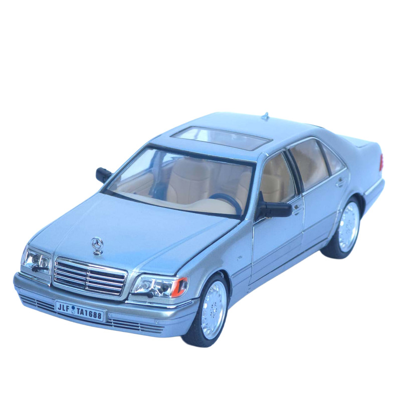 Машинка метал Mercedes-Benz S-Class W140 АвтоЕксперт срібляста 1:24 звук світло 21*8*6,5 см (G9765-42)