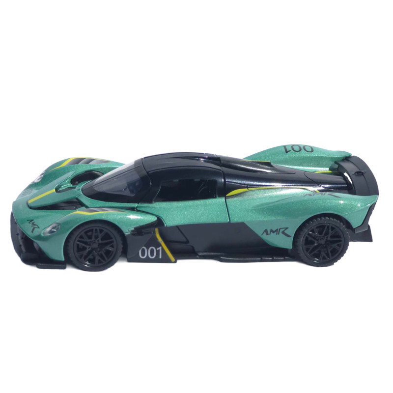 Машинка метал Aston Martin Valkyrie АвтоЕксперт зелена 1:32 звук світло 15*6*4 см (L-0508-85)