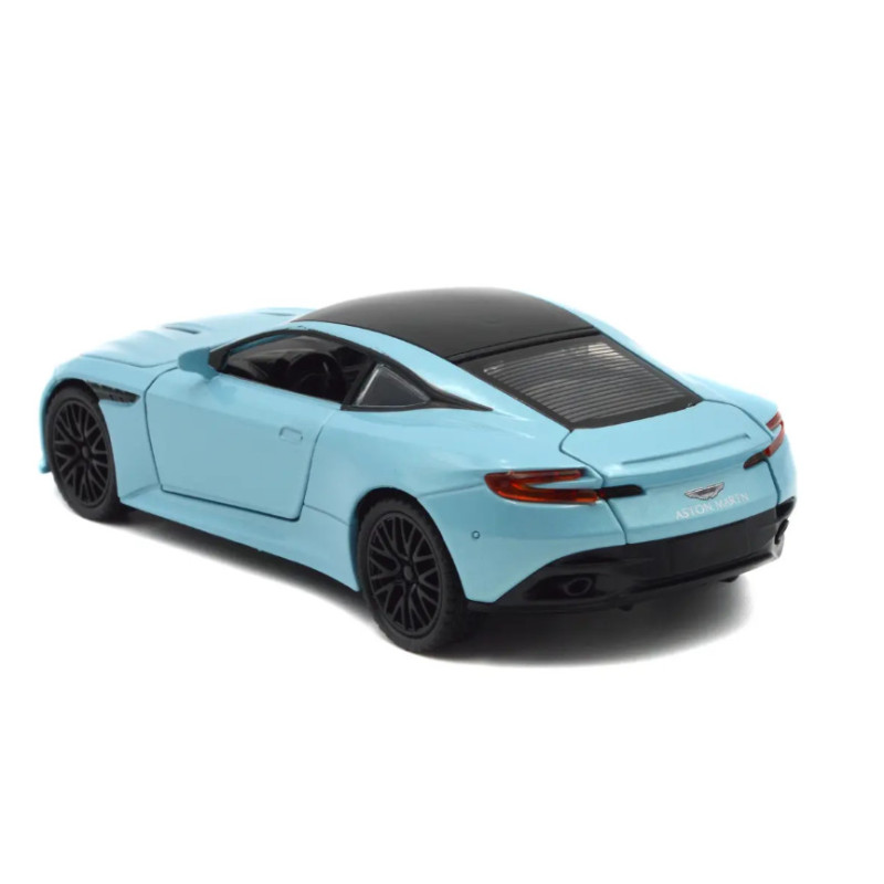 Машинка метал Aston Martin DB12 GT блакитна 1:32 світло звук 15,5*6,5*4см (84112)
