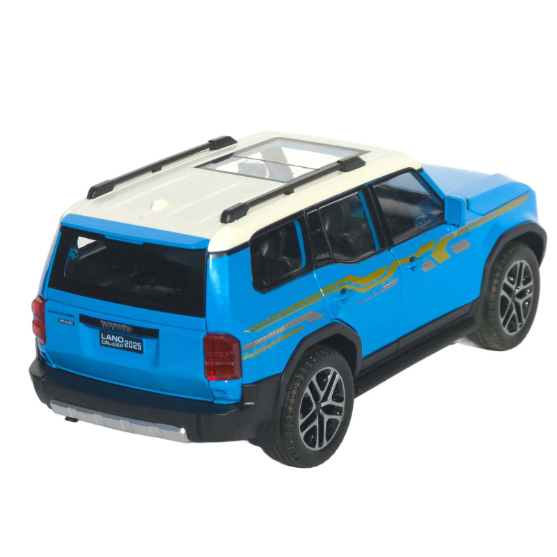 Машинка метал Toyota Land Cruiser Prado АвтоЕксперт блакитна 1:24 звук світло 21*8*8 см (G7605-44)