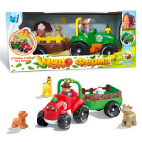 Трактор музыкальный WToys укр язык свет стихи сказки песни движение вперед 36*14*16см (37586)