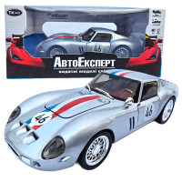 Машинка метал Ferrari 250 GTO Ферарі срібло 1:32 звук світло 14*5,5*3,5см (67007)