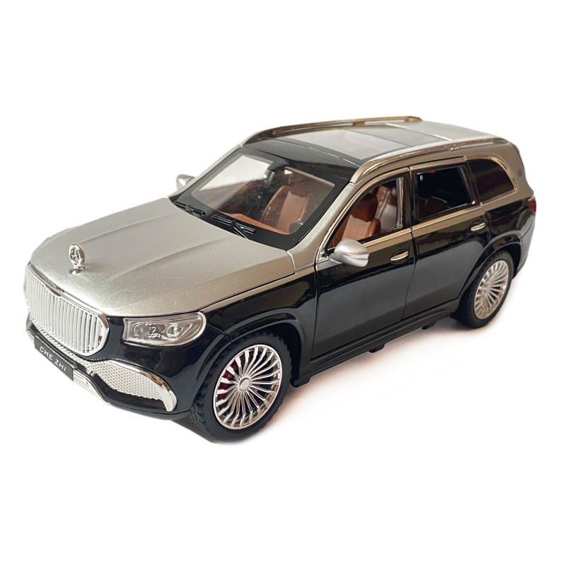 Машинка іграшкова Maybach GLS600 «АвтоЕксперт» Преміум Майбах метал сірий світ звук 21*8*7 см (GT-0311)