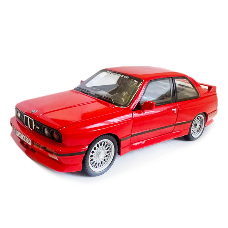 Машинка металева BMW M3 БМВ 1986 купе червона АвтоЕксперт 1:24 світло звук відкр двері баг капот 20,5*8*5,5 см (GT-99641)