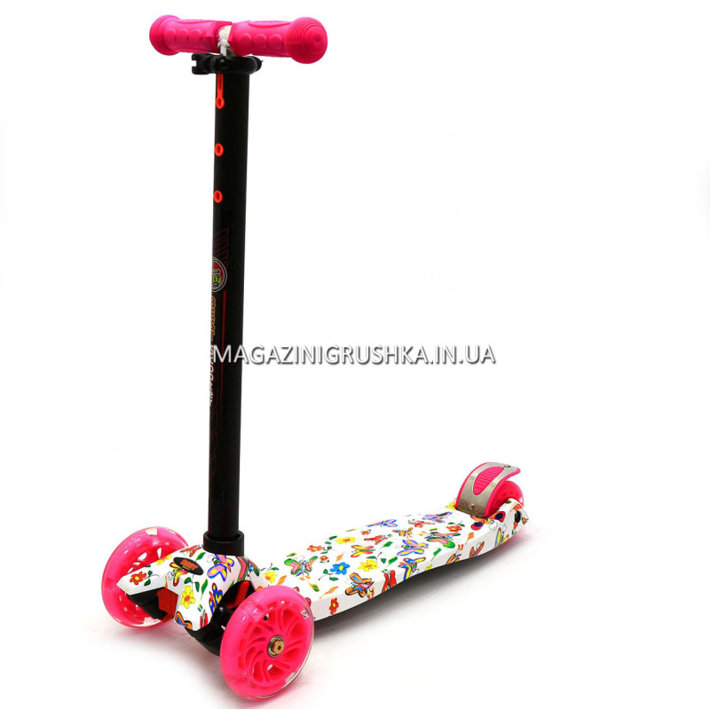Триколісний самокат Scooter з світяться колеса для дітей і підлітків весна-літо 779-1396