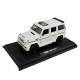 Машинка металл Mercedes-Benz G-Class Gelandewagen белая 1:24 звук свет открыв двери капот багажник (AP7717)