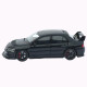 Машинка метал Mitsubishi Lancer Evolution IX чорна 1:32 світло звук інерція відч двері баг капот 15*5,5*4,5см (TK-20651)