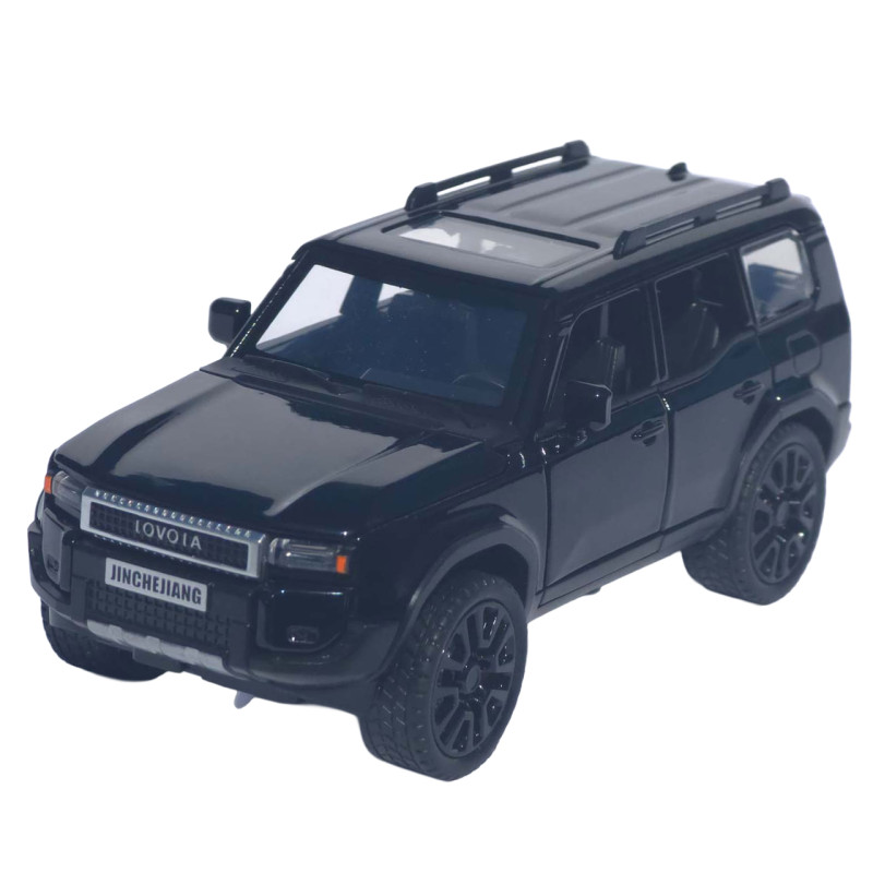 Машинка метал Toyota Land Cruiser Prado 250 АвтоСвіт чорна 1:32 звук світло інерція 15*6,5*6 см (AP-2105)