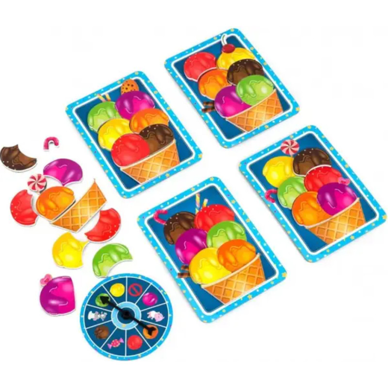 Магнітна гра "Морозиво" Vladi Toys, 1 колесо фортуни, 4 основи, 32 магніти (VT2310-05)