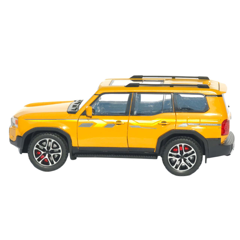 Машинка метал Toyota Land Cruiser Prado АвтоЕксперт жовта 1:24 звук світло 21*8*8 см (G7605-44)
