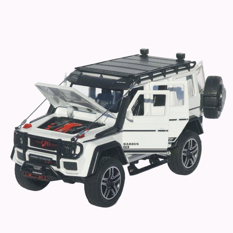 Машинка метал Brabus 800 Adventure XLP АвтоЕксперт біла 1:24 звук світло відкриваються двері капот багажник (2814-25)