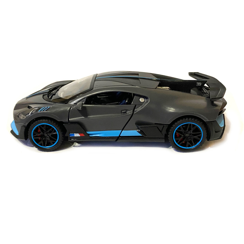 Ігрова машинка Бугатті Широн "Автопром" Bugatti Divo (1:32) сіра. інерц., світ, звук, відкр. двері,14*6*5 см (30307)