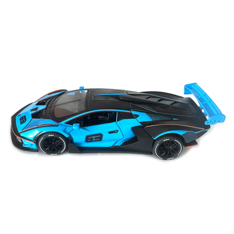 Машинка металева Lamborghini Essenza SCV12 Ламборгіні 1:32 синя світло звук відкр двері баг капот 17,5*6,5*4см (37822)