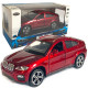 Іграшкова машинка металева BMW X6 АвтоЕксперт БМВ Х6 джип, червоний, звук, світло, інерція, відкр. двері, капот, багажник, 15*6*5 см (LF-73744)