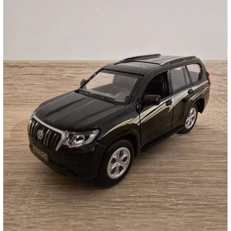 Машинка металева Toyota Prado Тойота Прадо чорна 1:40 відкр двері 5*12*5см (KM6189D)