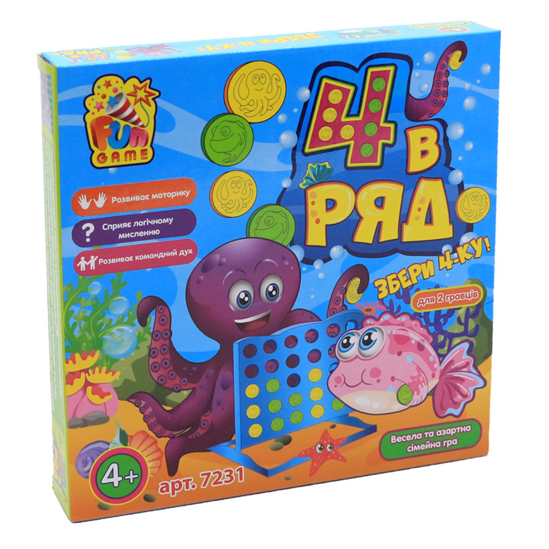 Настільна гра Fun Game «4 в ряд» (7231)