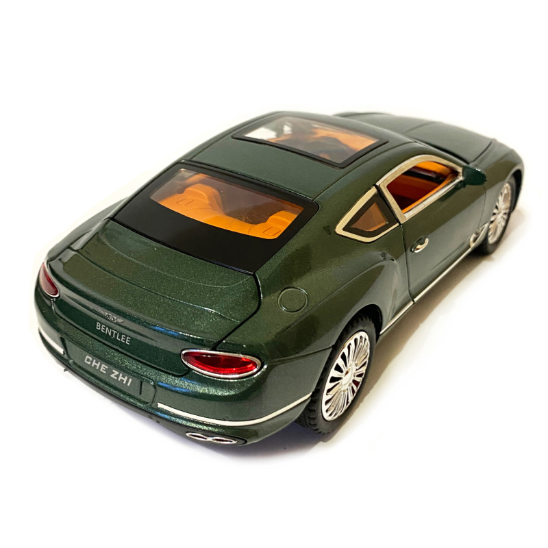 Машинка ігрова Bentley Continental «АвтоЕксперт» Бентлі Контіненталь метал зелений світло звук 21*6*9 см (GT-6370)