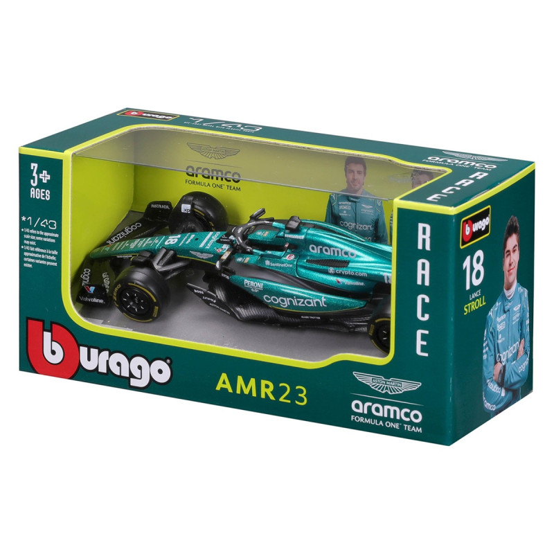 Машинка металлическая Aston Martin AMR 23 (2023) Bburago 1:43 Астон Мартин AMR 23 13*5*3 см (18-38090)