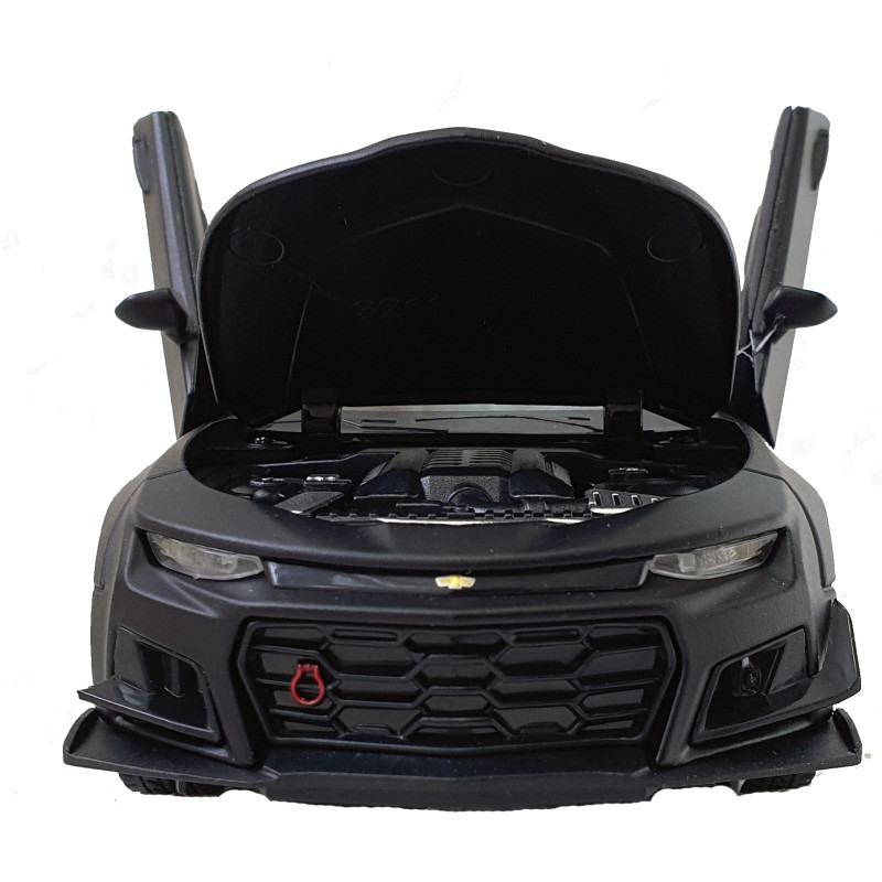 Машинка металева Chevrolet Camaro AutoExpert Шевроле Камаро чорний звук світло 16*5*6 см (GT-1934)